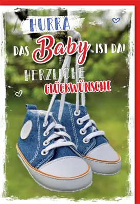 Produktbild von Geburt – Baby – Freudiges Ereignis - Karte mit Umschlag
