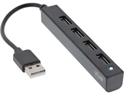 Obrázok produktu pre InLine 33293K, USB 2.0 Type-A, USB 2.0 Type-A, 480 Mbit/s, Čierna, Plast, 0,015 m