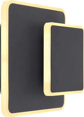 Produktbild von Globo Lighting Wandleuchte Metall schwarz, LED