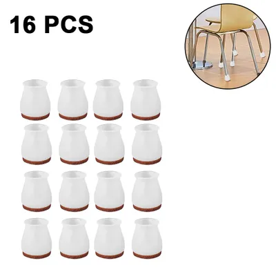 Produktbild von Silikon Stuhl Kappen Füße Pads Stuhlkappen Stuhlbeinschutz Stuhlbeinkappen Stuhlbein Socken Tische und stühle fuß Protektoren Runde Beine 16pcs