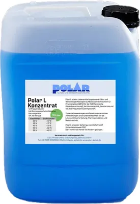 Produktbild von Polar L-MPG Glykol Frostschutzmittel, Propylenglykol 100% Konzentrat 10 Liter