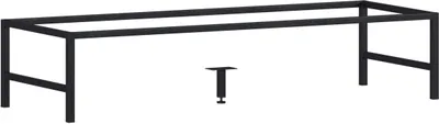 Zdjęcie produktu dla Nóżki Meblowe 140 Cm Czarny Mat Metal Do Szafki Łazienkowej Loft