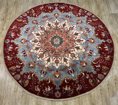 Produktbild von Teppich ZIEGLER-ORIGINAL | Farbe: Rot; Größe: 200x202 cm | strapazierfähig und leicht zu reinigen | Wohnzimmer | Schlafzimmer