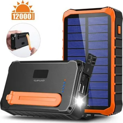Obrázek produktu pro Powerbank Solarny 4Smarts Prepper 12000Mah Szary
