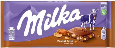 Produktbild von Milka Tafelschokolade Erdnuss Crisp 90g