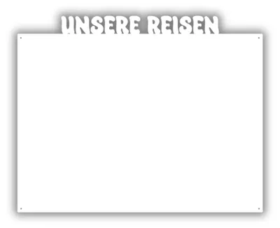 Produktbild von Anwicar Magnettafel Unsere Reisen Weiß 100x80 cm
