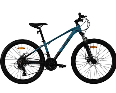 Produktbild von Mountainbike Keskin MTB1, 26 Zoll Fahrrad für Herren Damen, Mädchen und Jungen, Blau Schwarz