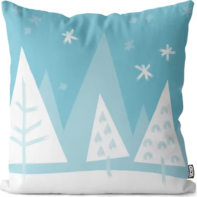 Produktbild von VOID Schneelandschaft Bäume Kissenbezug Kissenhülle Sofakissen Kissen Deko Outdoor-Kissen Dekokissen