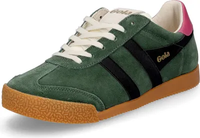 Produktbild von Damen Sneaker Elan aus Rauleder und Glattleder, grün, mit Wechselfußbett