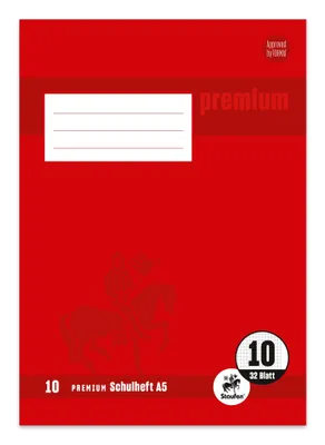 Produktbild von Staufen® 734010610 Heft PREMIUM LIN 10 - A5, 32 Blatt, 90 g/qm, kariert mit Rand