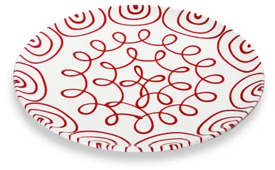 Immagine prodotto di Vetroceramica Gmundner Rosso fiammato, piatto da portata Coppa (Ø 32 cm)