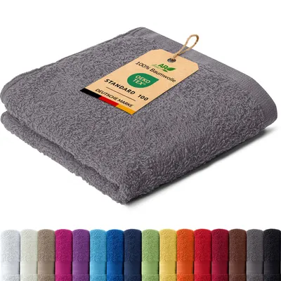 Produktbild von AR Line ARIZONA Handtuch-Serie – 500 g/m² Frottier in 9 Größen verfügbar, Größe: Seiftuch 30x30 cm, Farbe: Anthrazit-Grau