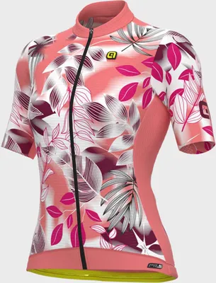 Image de Maillot de cyclisme à manches courtes Alé - PR-S GARDEN LADY - Rose/Blanc/Bordeaux S