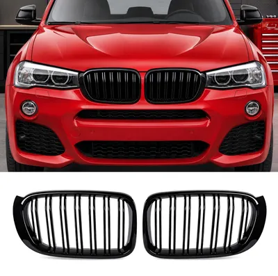 Obrázek produktu pro Mřížka chladiče pro BMW řady 5 (F10/F11), černá, lesklá, s dvojitou mřížkou