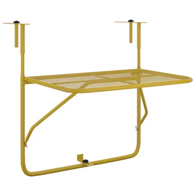 Produktbild von vidaXL Balkontisch Golden 60x40 cm Stahl