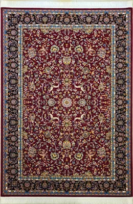 Produktbild von Teppich DESIGN IRAN 77530 2,38 M PKT | Farbe: Rot; Größe: 150x225 cm | strapazierfähig und leicht zu reinigen | Wohnzimmer | Schlafzimmer
