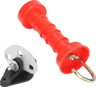 Zdjęcie produktu dla Izolowany uchwyt bramy, uchwyt ogrodzenia elektrycznego, uchwyt bramy z tworzywa sztucznego, uchwyt bramy rolniczej, uchwyt bramy sprężynowej