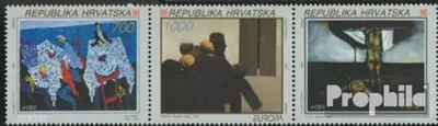 Produktbild von Briefmarken Kroatien 1993 Mi 240-242 Dreierstreifen (kompl.Ausg.) postfrisch Zeitgenössische Kunst