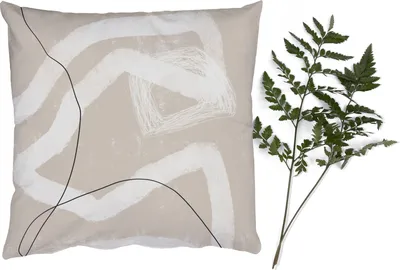 Produktbild von MuchoWow® Zierkissen Sofakissen Wohnzimmer Dekokissen 45x45 cm Linie - Abstrakt - Design - Schlafpolster - Polster für das Sofa