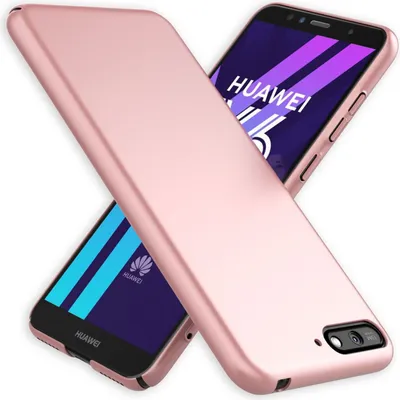 Produktbild von NALIA Handyhülle für Huawei Y6 (2018), Dünne Hard Case Schutz Hülle Slim Cover Rose Gold