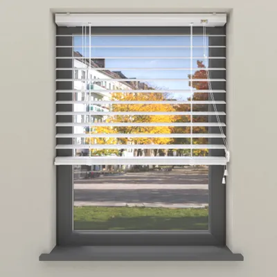Produktbild von Cocoon Home Jalousien Aluminium ohne Bohren 160x180 - 50mm Lamellen - Weiß