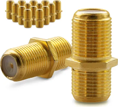 Produktbild von 16x F Verbinder Sat Kupplung Antennen Koaxialkabel Kabel Adapter Buchse Koaxial