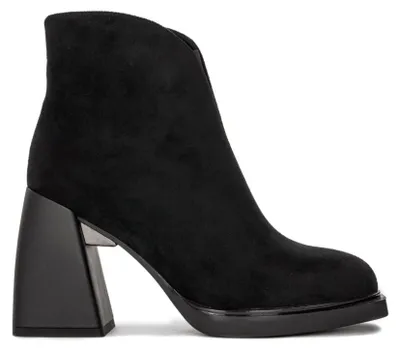 Produktbild von Damen Schuhe DBT411322BK Schwarz mit 9 cm Absatz und runder Zehenpartie
