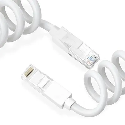 Zdjęcie produktu dla Kabel ethernet CAT.6A silikonowy 1M RJ45 10GBPS do PC routera laptopa