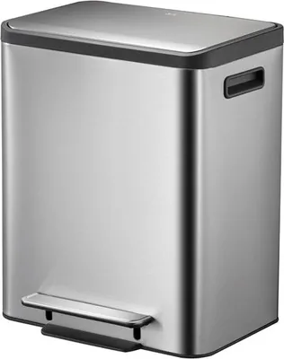 Produktbild von EKO - EcoCasa Treteimer 30 Liter - Stainless steel Plastic  - Matt Edelstahl