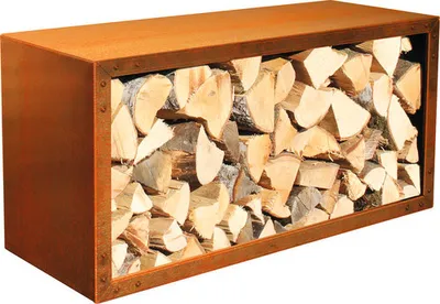 Produktbild von Kaminholzregal Palatino Woodpecker PRO 100 x 40 x 50 cm braun