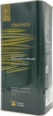 Produktbild von VASSILAKIS ESTATE 08038 - Charisma Natives Olivenöl Extra 5L Kanister von Kreta