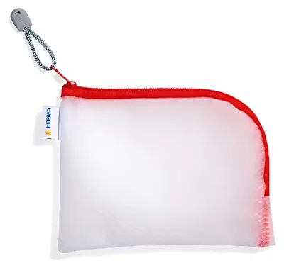 Image de HERMA 20024 Pochette universelle A6 19x14cm rouge fermeture éclair