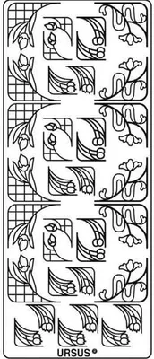 Produktbild von Kreativsticker 10x23cm Motiv 43 VE=5 Stück gold