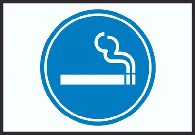 Produktbild von Raucherbereich Symbol Schild A4 (210x297mm)