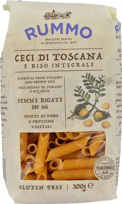 Produktbild von Rummo Penne Rigate Kichererbsen Nr.66  Glutenfreie Pasta | 300g