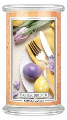Imagen del producto de Kringle Candle: Brunch de Pascua. Gran vela perfumada con 2 mechas