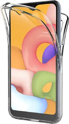 Obrázek produktu pro Full Cover pro Samsung Galaxy A01 – silikonové pouzdro 5,7" z TPU, 360°, průhledné