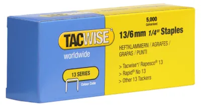 Produktbild von TACWISE Heftklammern 13/6 mm verzinkt fein 5.000 Stück