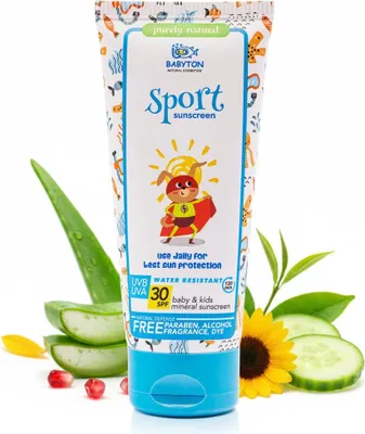 Produktbild von Babyton Mineral Sonnencreme SPF 30 für Babys & Kinder, Wasserfest, Sanft