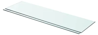 Obrázek produktu pro vidaXL Police 2 ks skleněné průhledné 70x20 cm