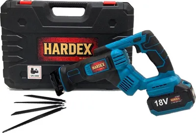 Zdjęcie produktu dla HARDEX Piła szablasta lisica 115 mm 2 x AKU 4.0 Ah bezszczotkowa