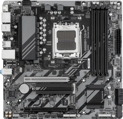 Produktbild von Gigabyte B850M D3HP - Motherboard - micro ATX - Socket AM5 - AMD B850 Chipsatz - USB-C 3.2 Gen 1, USB 3.2 Gen 1 - Gigabit LAN - Onboard-Grafik (CPU erforderlich)
