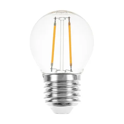 Produktbild von LED Filament Tropfen Glühbirne 2W = 25W E27 klar Glühlampe Glühfaden 250lm Warmweiß 2700K