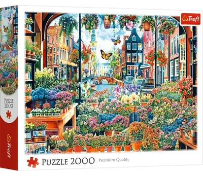 Obrázok produktu pre PUZZLE 2000 Kvetinárstvo v Amsterdame 27128