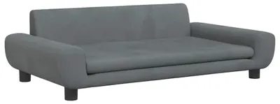 Obrázek produktu pro vidaXL Pelíšek pro psy Dark Grey 100x54x33 cm Velvet