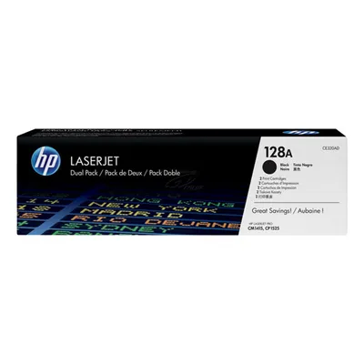 Obrázok produktu pre HP 128A - balenie 2 ks - čierna - originálna - LaserJet - tonerová kazeta (CE320AD)