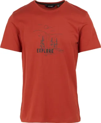 Image de T-shirt pour homme "Cline IX Explore" de la marque Regatta, modèle RG11112 (taille S), couleur ocre