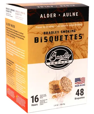 Zdjęcie produktu dla Brykiet Drewno do Wędzarni Bradley o Smaku Olchy 48 sztuk Alder Olcha