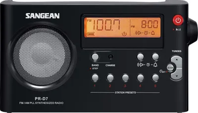 Image de Sangean pack PR-D7 Radio portable Noir
