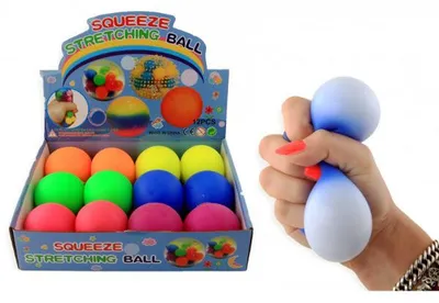Produktbild von 12 Quetschball 7 cm. neon 9404